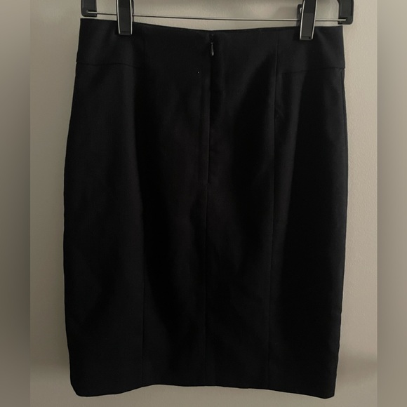 H&M Navy Blue Front Slit Pencil Skirt Size 6 - Picture 4 of 8